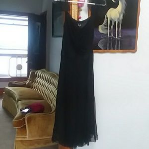 A witchy Zara dress black silk dress